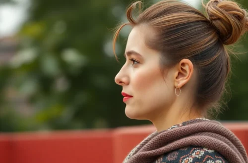 오사카 여행하는 여자