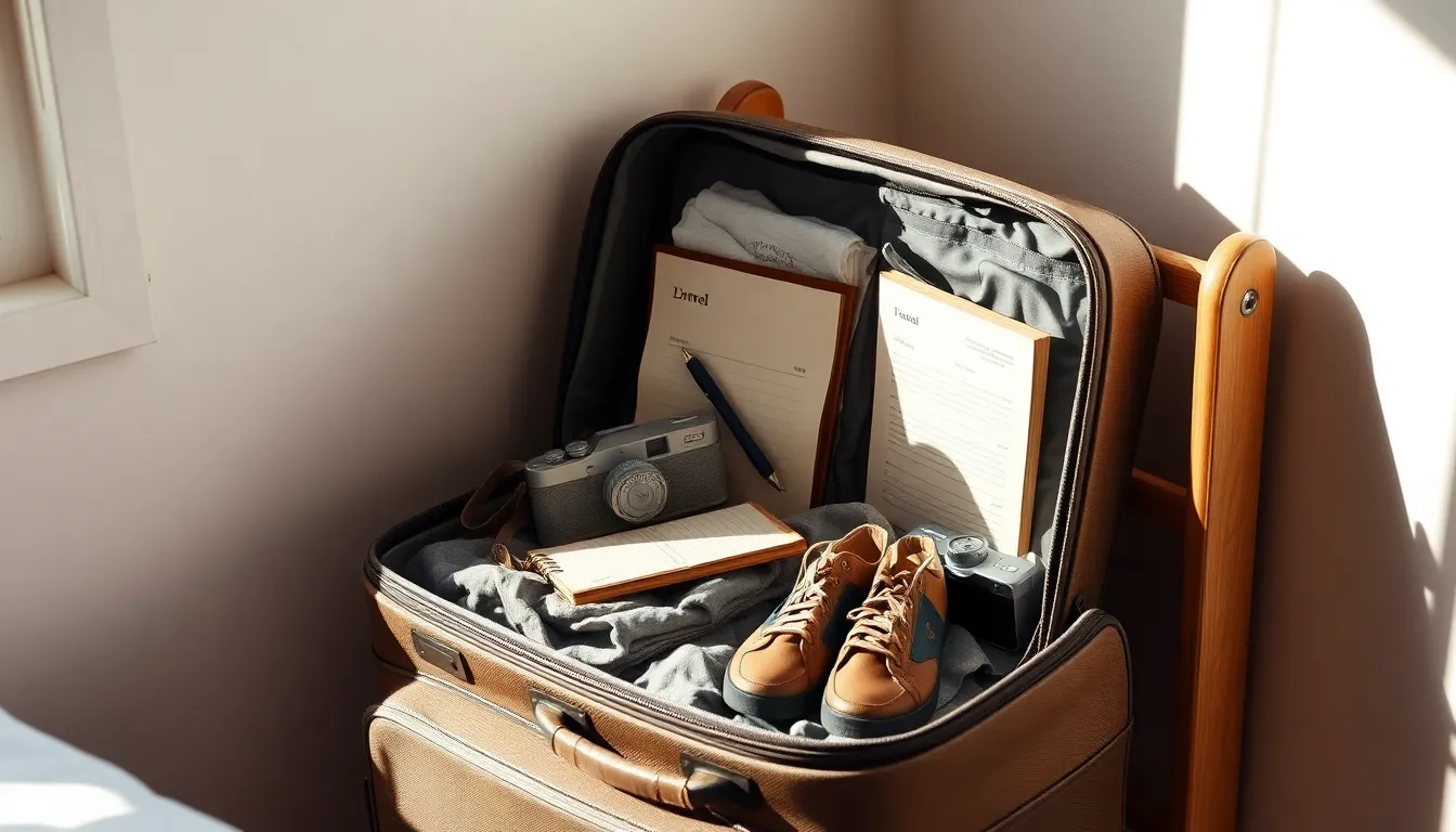 여행 짐싸기 예시 이미지