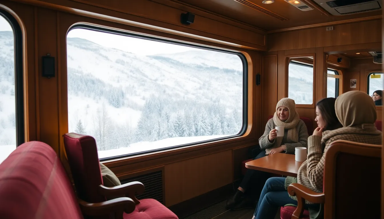 강원도 눈꽃열차 풍경