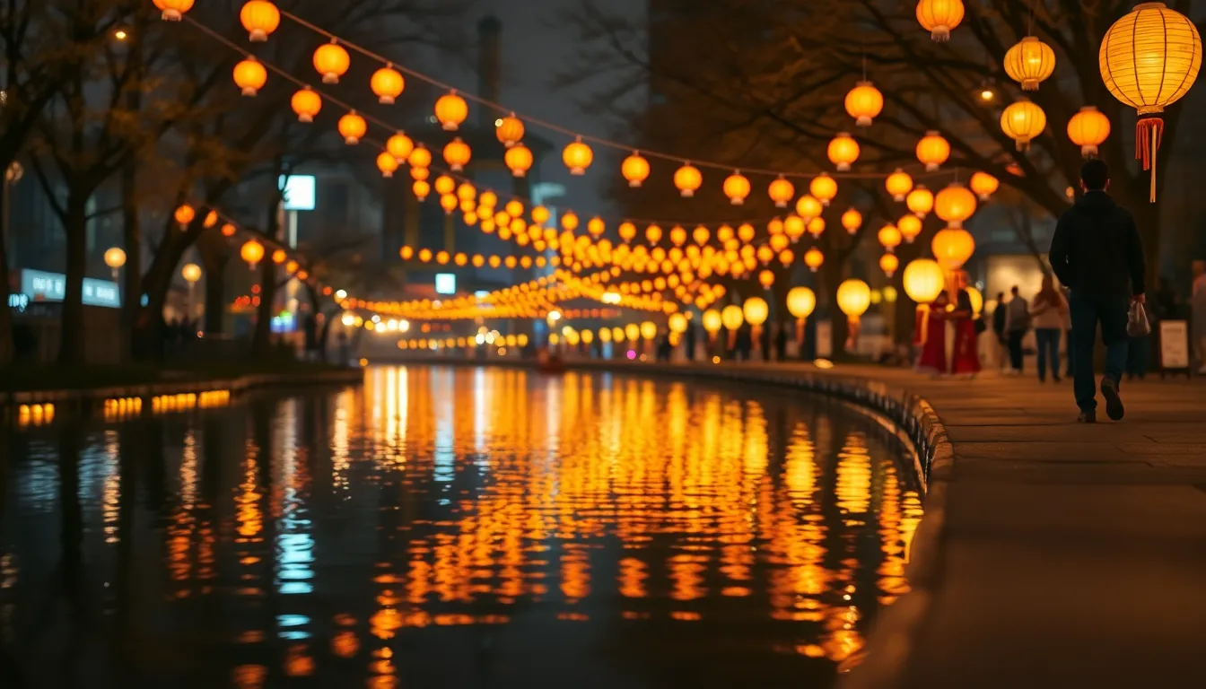 청계천 빛초롱축제 야경