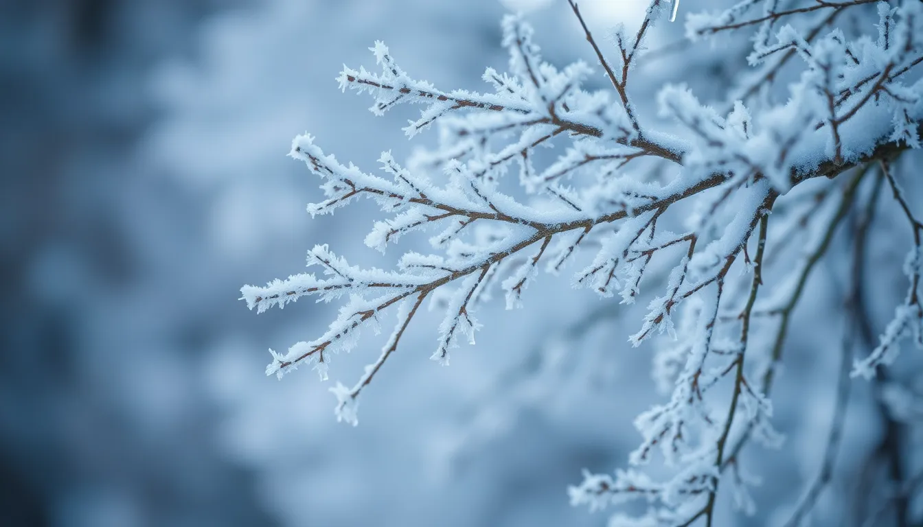 지리산 눈꽃 풍경