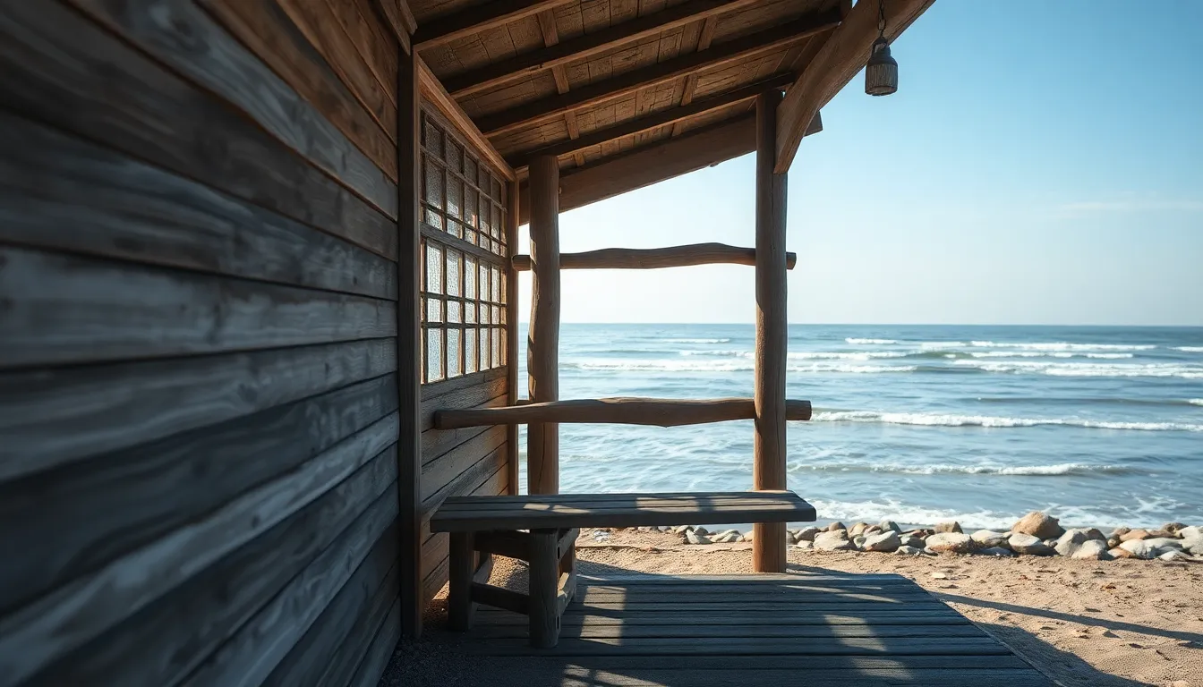 양양 해변의 겨울 풍경
