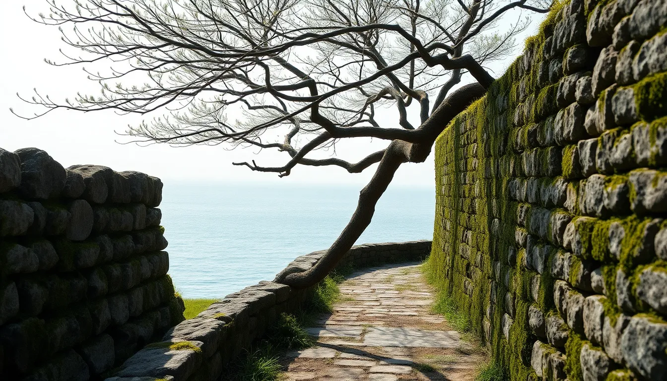 제주 동부 해안 돌담길, 바람 느끼며 걷기 2 제주 동부 해안 돌담길을 걷는 사람의 뒷모습