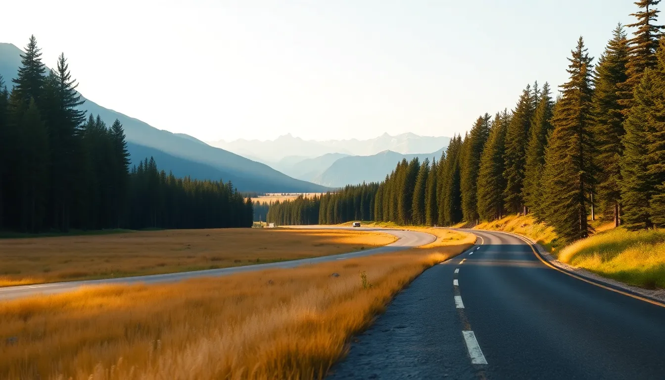 캘거리 공항에서 렌터카를 픽업하는 모습