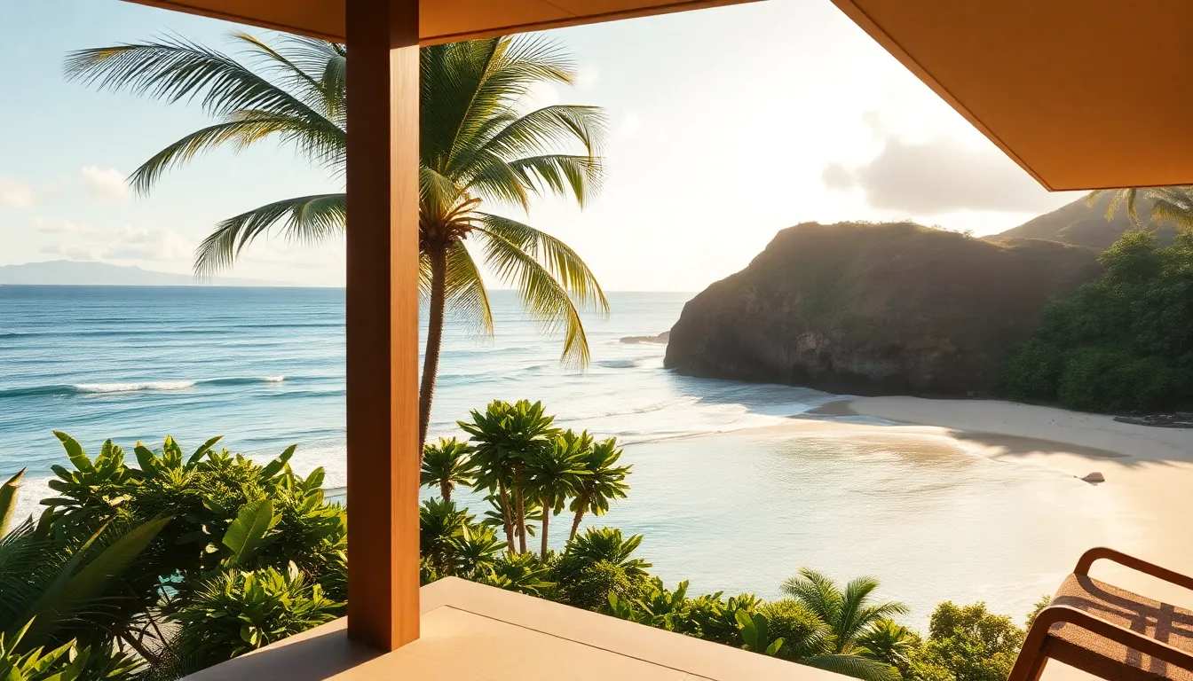 오아후 비치하우스 전경