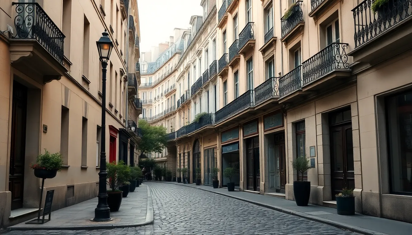 제임스 볼드윈의 흔적이 남아있는 파리 거리의 카페