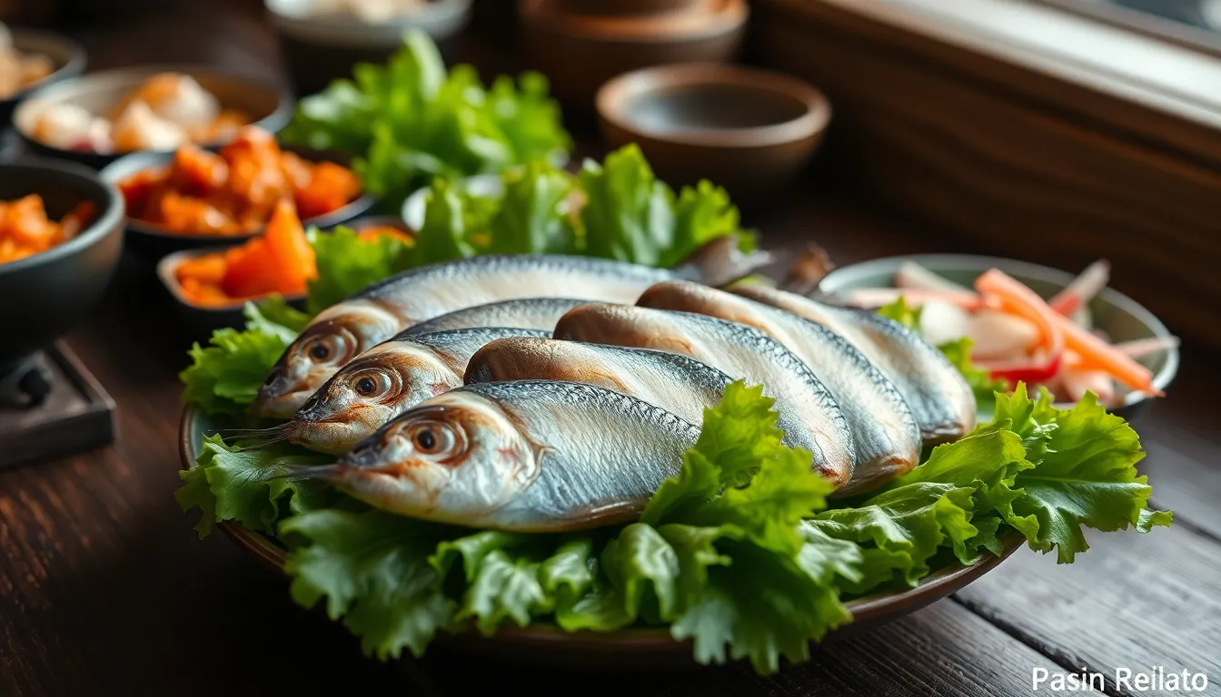 남해 멸치쌈밥과 푸짐한 한상차림