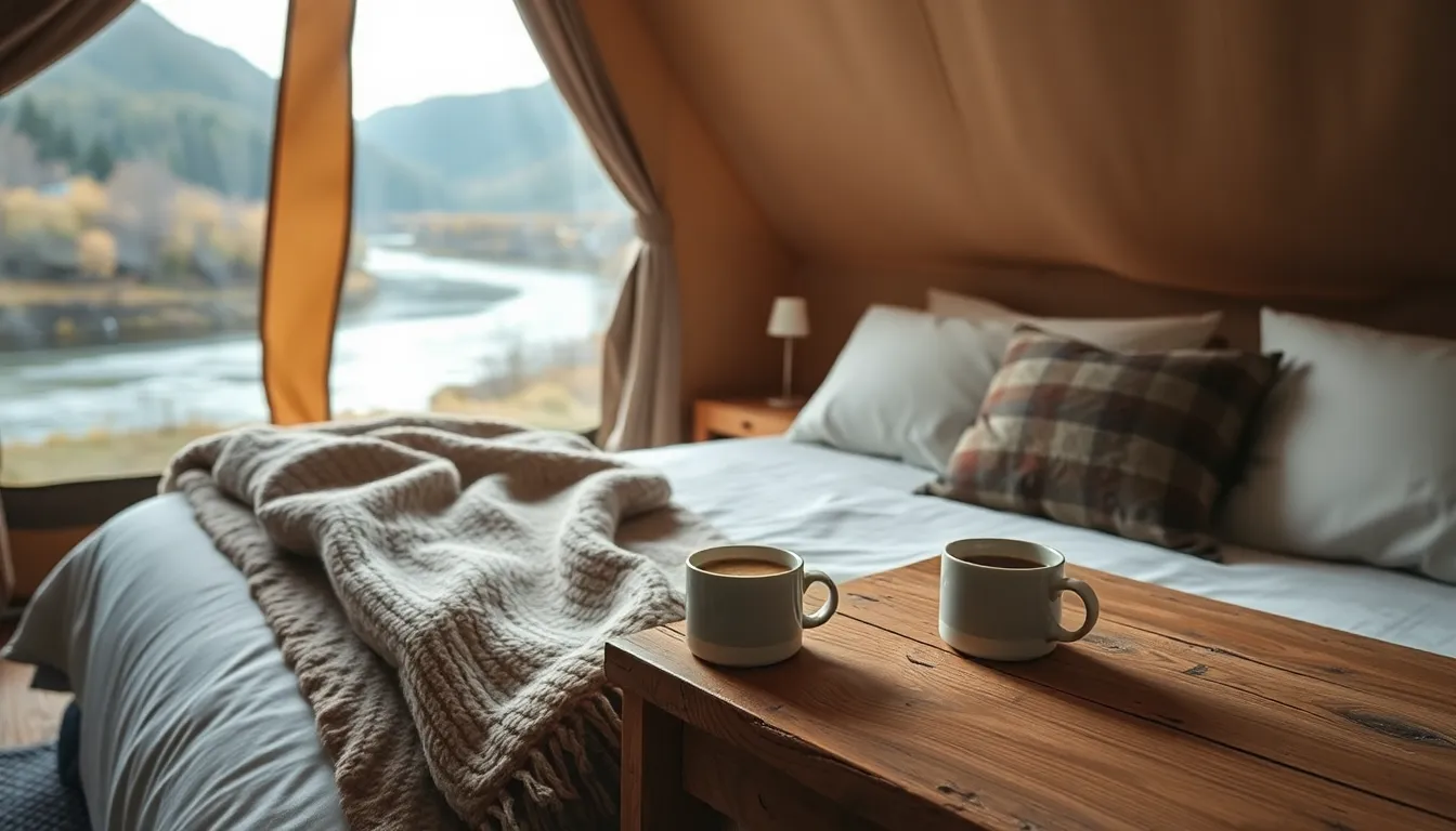 양평 남한강 글램핑 야경