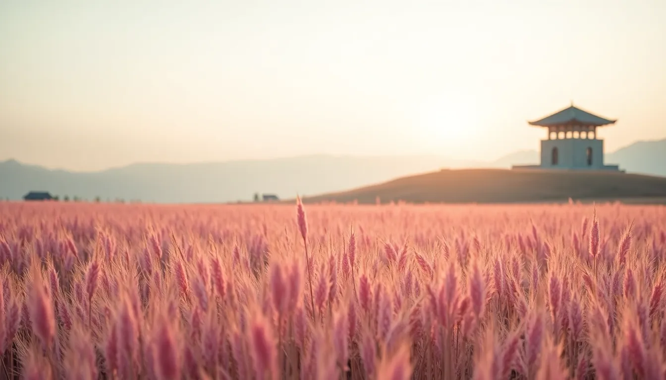 경주 첨성대 핑크뮬리 인생샷