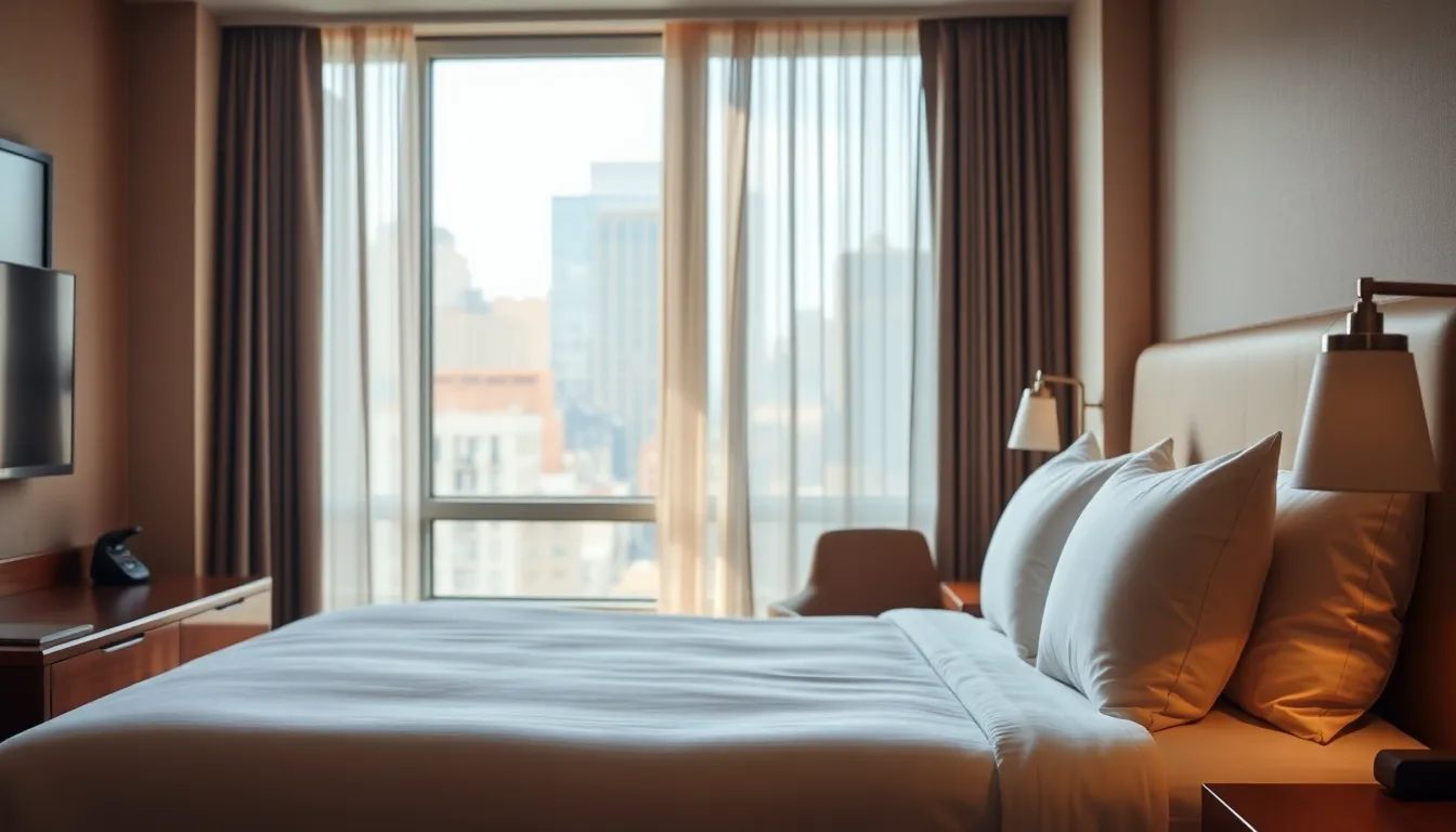 뉴욕의 야경과 가성비 호텔 풍경