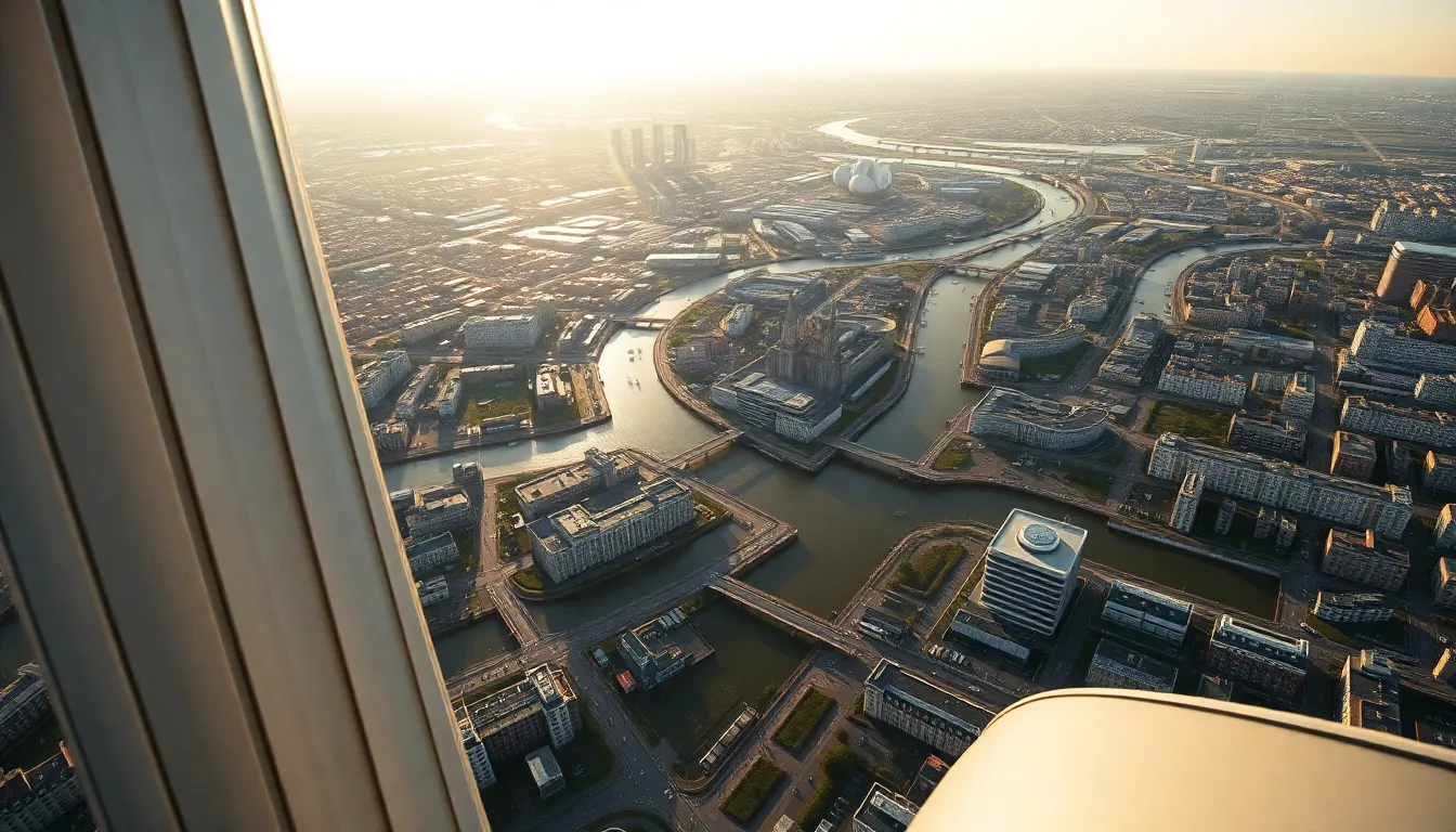 로테르담 유로마스트의 웅장한 모습