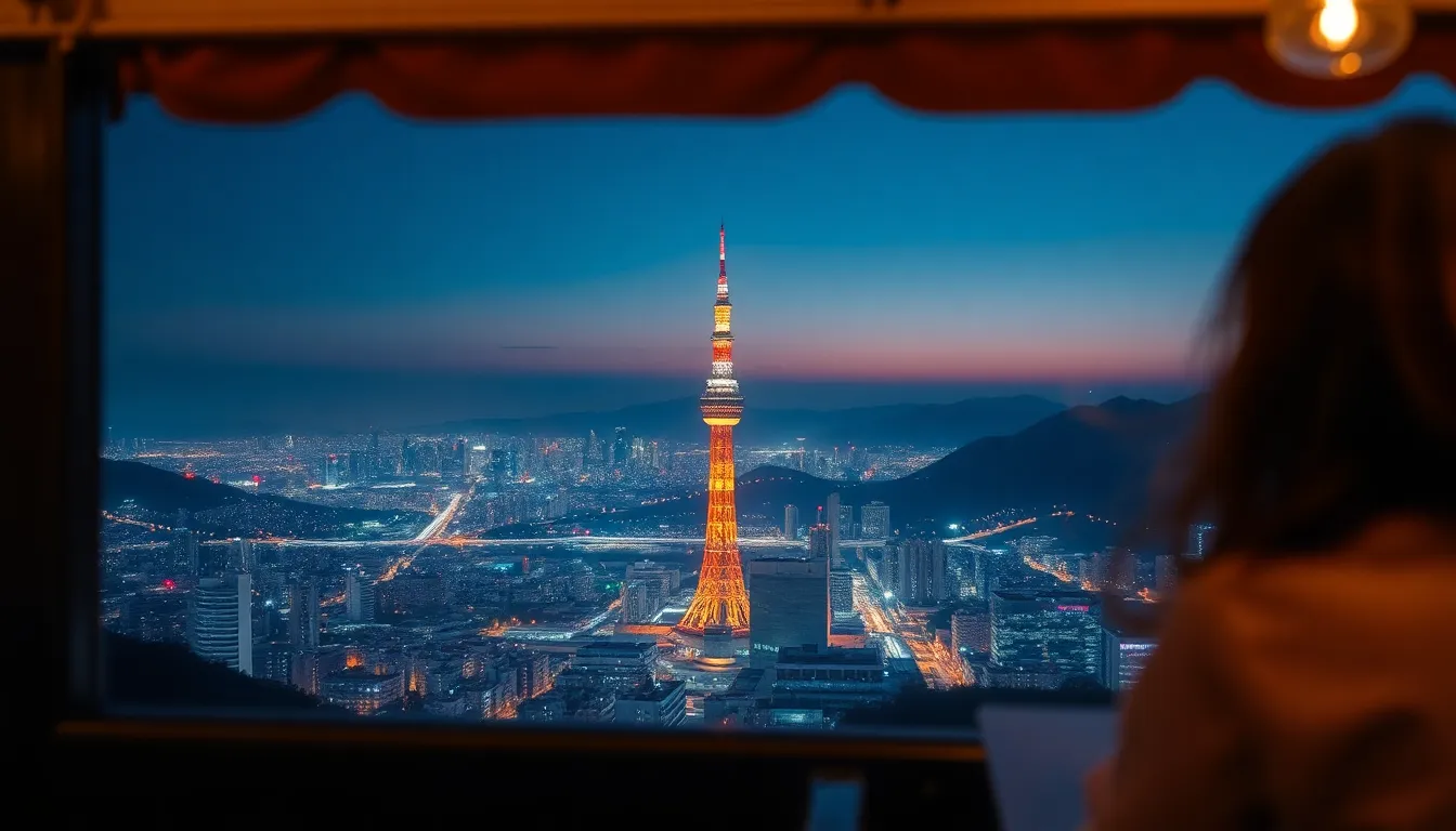 남산타워 야경 전경