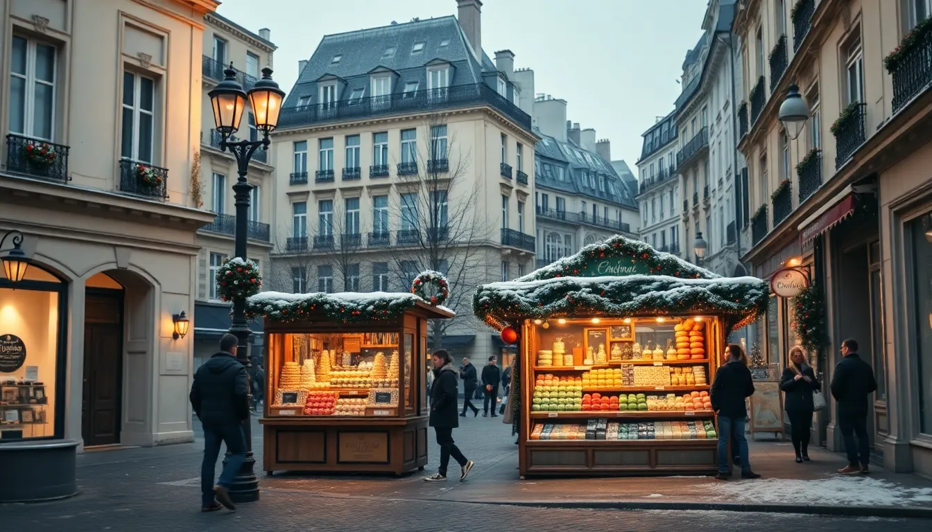 라 빌레트 공원의 크리스마스 풍경