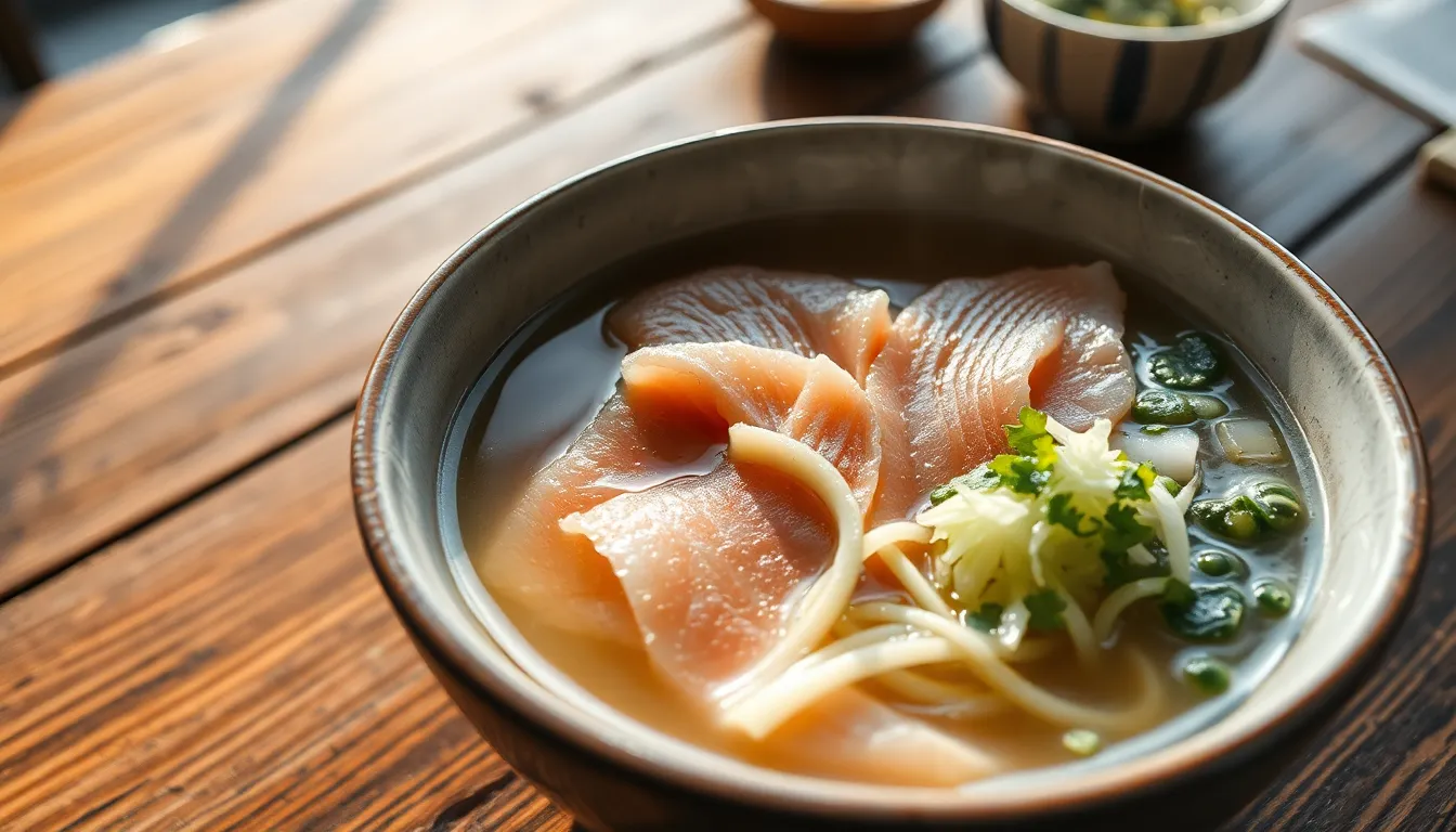 죽도시장물회에서 갓 나온 신선한 물회 한 그릇