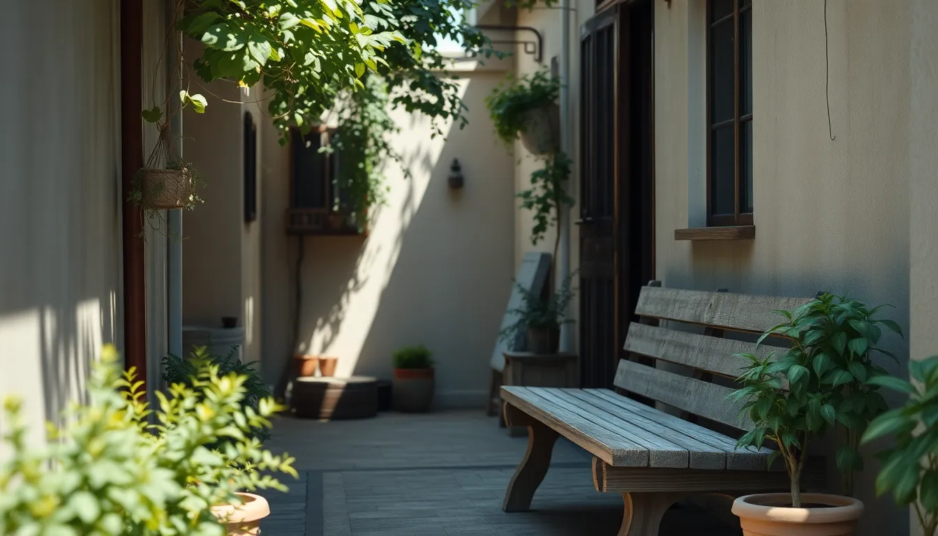 고요한 숲길을 걷는 사람의 뒷모습