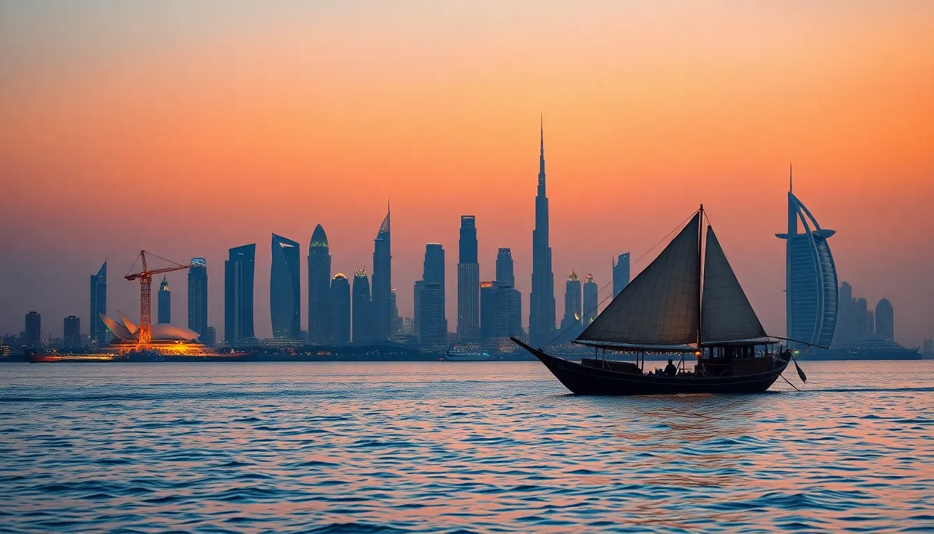 두바이 가성비 여행: 의외로 저렴하게 즐기는 7가지 2 두바이 시내와 빌딩 전경