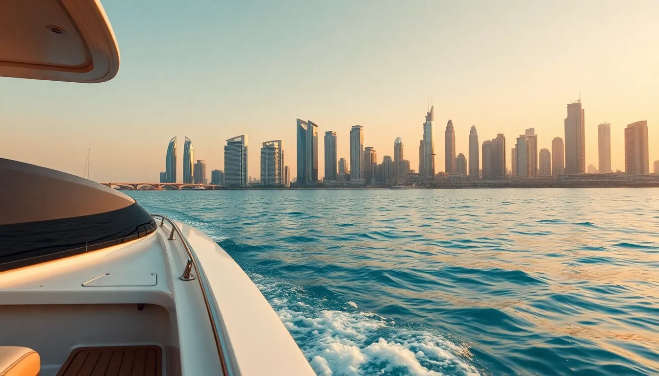 아부다비 야스 마리나 보트 투어: 황금빛 스카이라인 2 아부다비 야스 마리나 보트 투어 야경