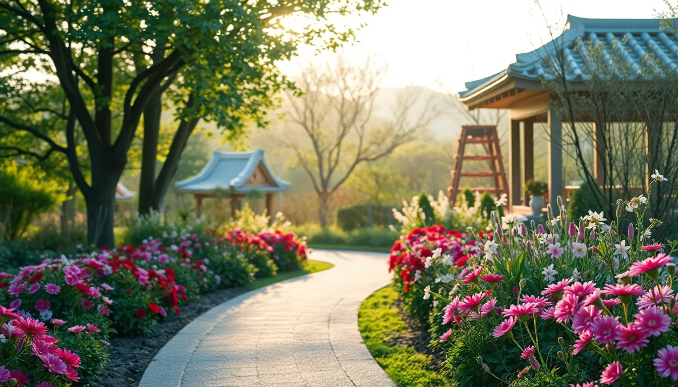 한국민속촌 전통 가옥 전경
