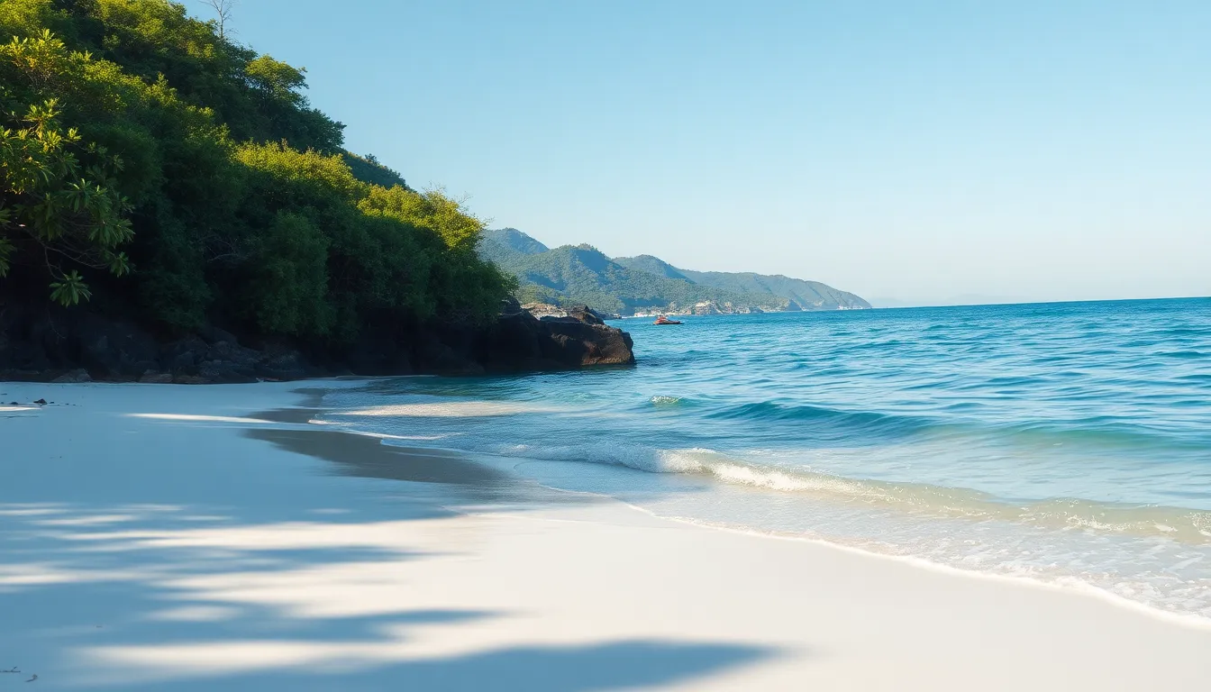 영일만 물결 해변의 잔잔한 파도