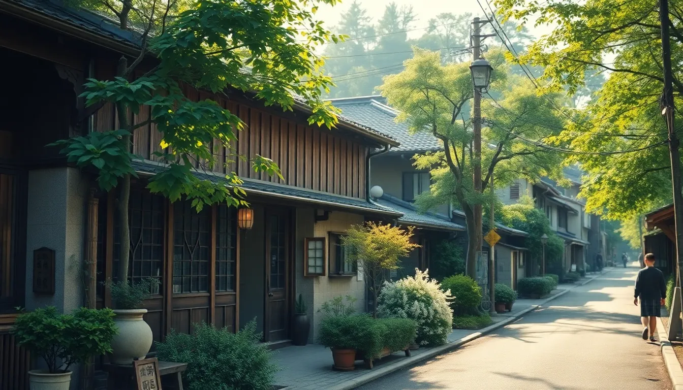 유후인의 아름다운 거리 풍경