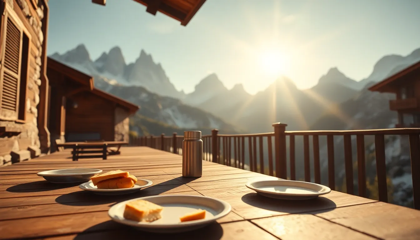 돌로미티 산장 점심: 하이커 천국 만끽 2 돌로미티 산장에서 점심 식사를 즐기는 모습