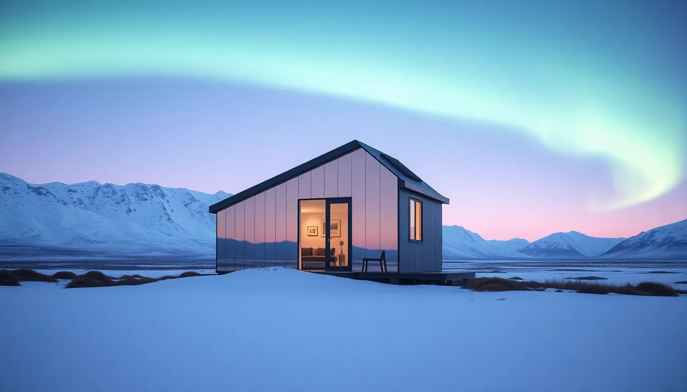 아이슬란드 오로라 풍경