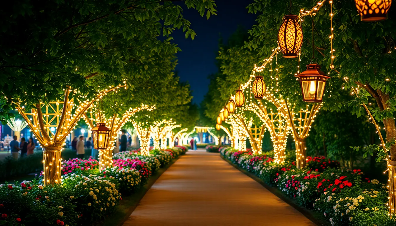 이월드 별빛 우산길