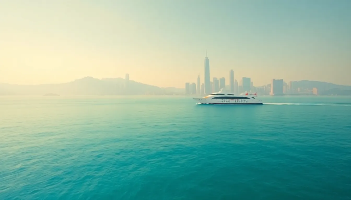 홍콩 마카오 페리 터미널 풍경