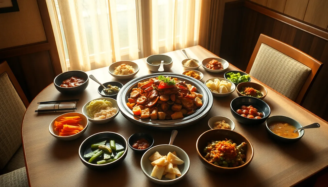 용인의 뜰안채 솥밥과 나물 백반 상차림 이미지