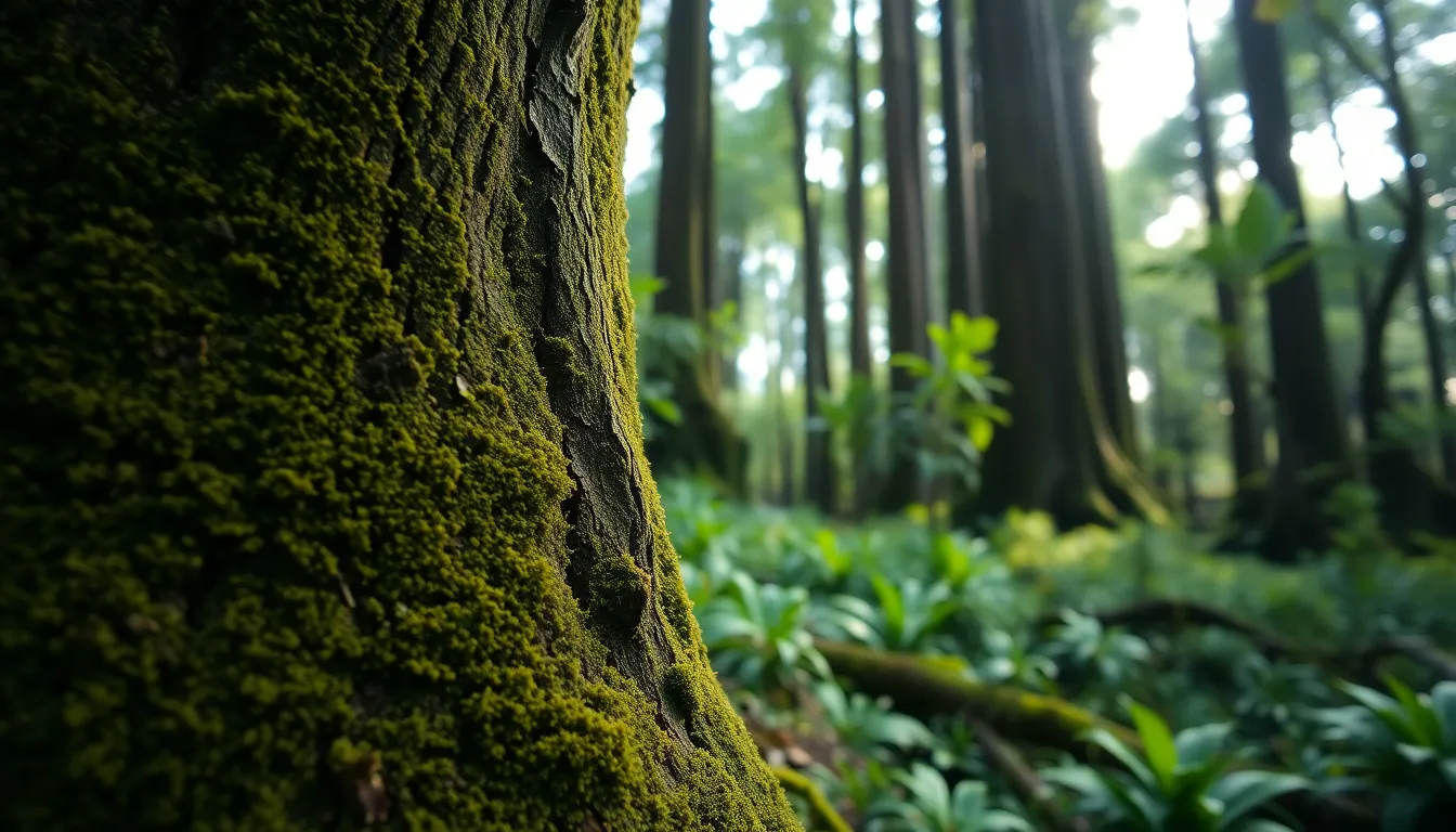 제주 비자림 숲길 풍경