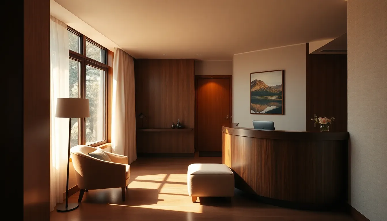 미래형 스마트 숙소에서 편안하게 휴식을 취하는 사람의 모습