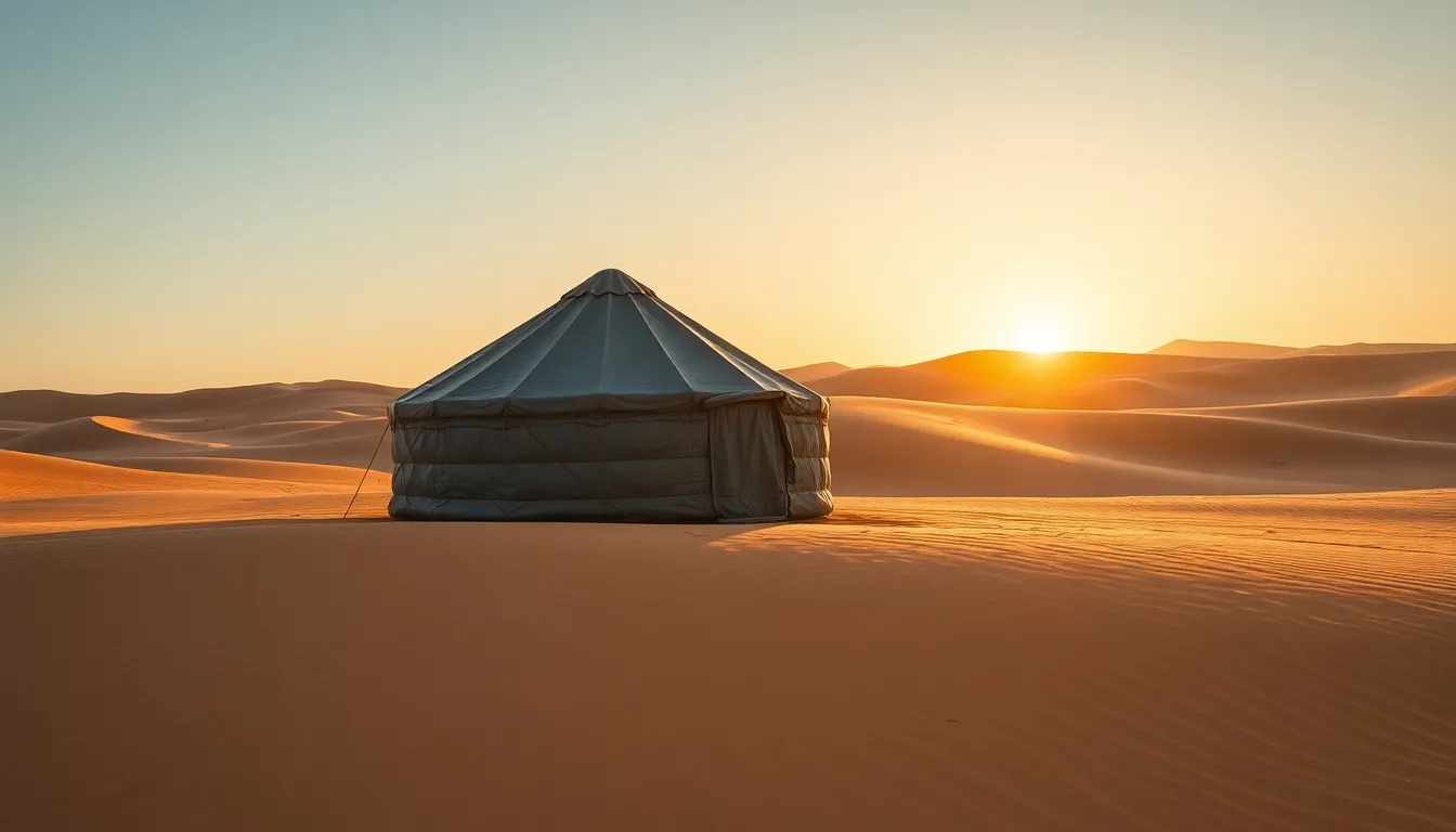 몽골 고비 사막의 광활한 풍경