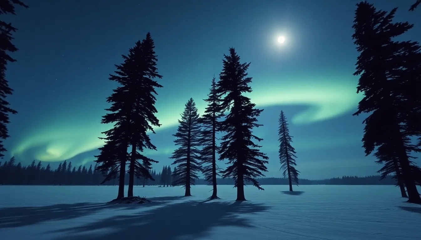 핀란드 밤하늘을 수놓는 아름다운 오로라